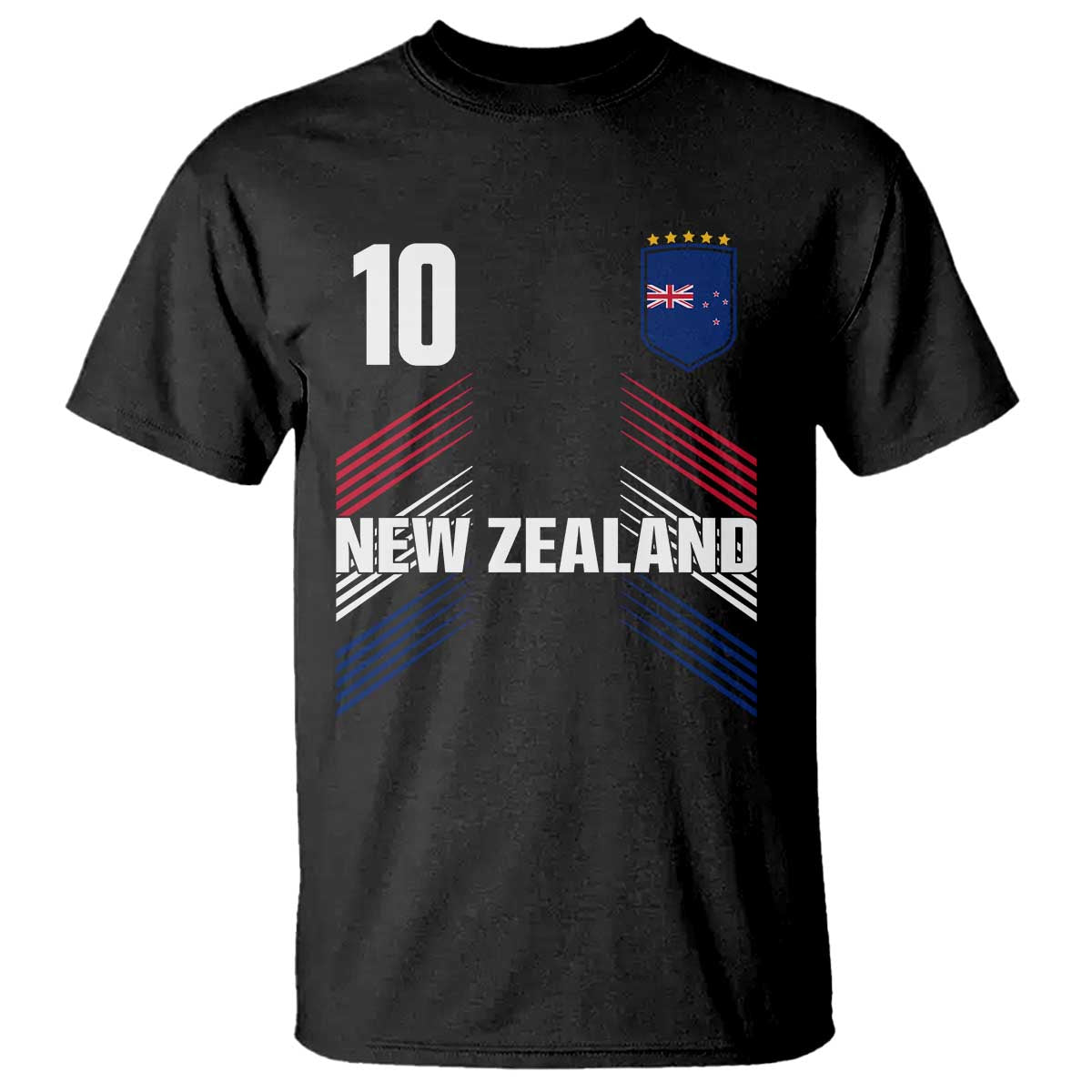 New Zealand Soccer Sports Graphic Number 10 Jersey Style T Shirt Proud Kiwis Football Fans Game Day Pride