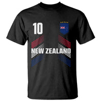 New Zealand Soccer Sports Graphic Number 10 Jersey Style T Shirt Proud Kiwis Football Fans Game Day Pride