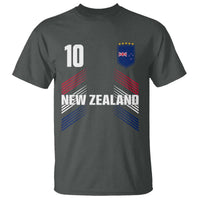 New Zealand Soccer Sports Graphic Number 10 Jersey Style T Shirt Proud Kiwis Football Fans Game Day Pride