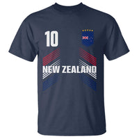 New Zealand Soccer Sports Graphic Number 10 Jersey Style T Shirt Proud Kiwis Football Fans Game Day Pride