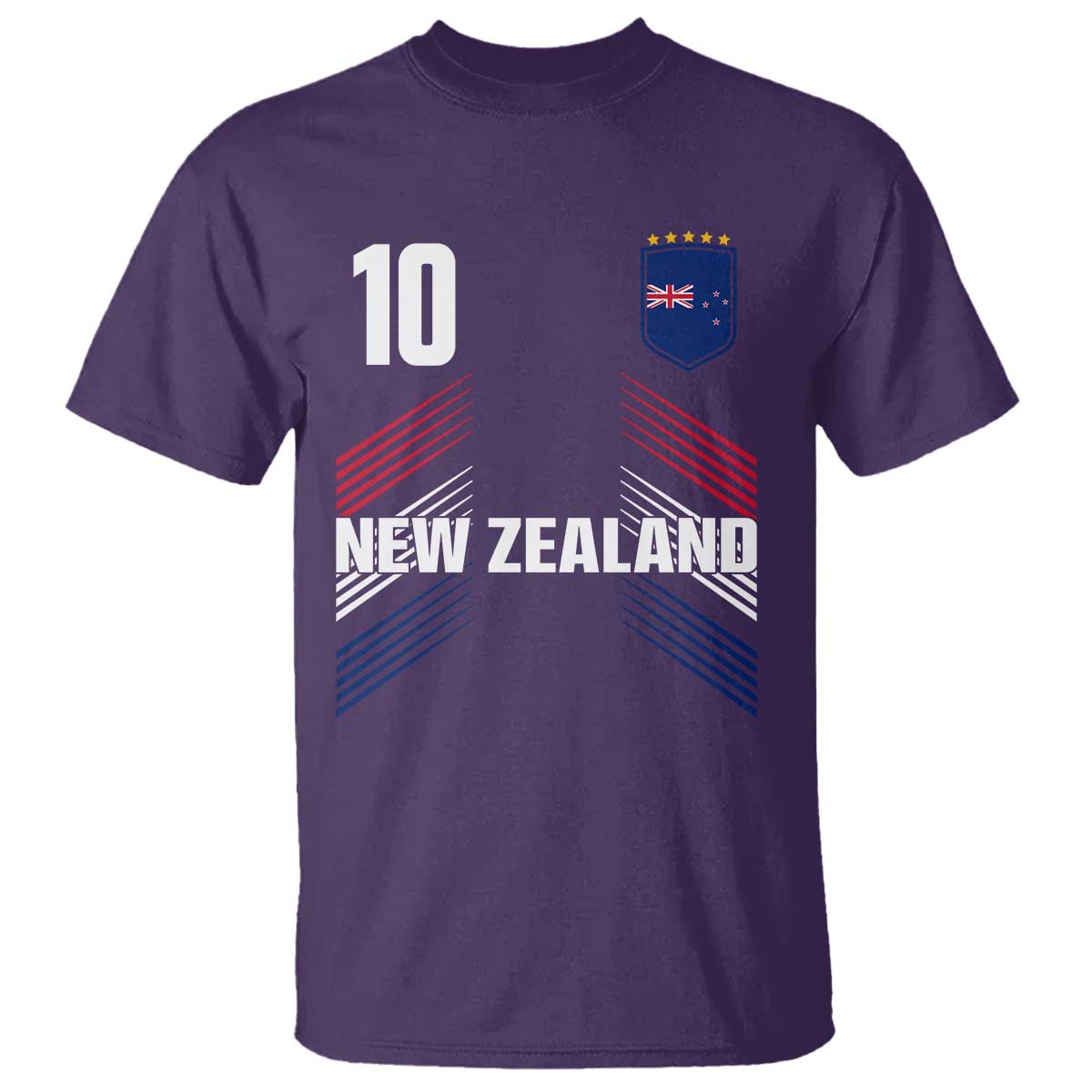 New Zealand Soccer Sports Graphic Number 10 Jersey Style T Shirt Proud Kiwis Football Fans Game Day Pride