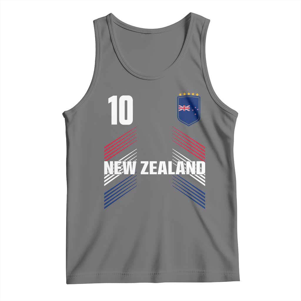 New Zealand Soccer Sports Graphic Number 10 Jersey Style Tank Top Proud Kiwis Football Fans Game Day Pride