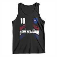 New Zealand Soccer Sports Graphic Number 10 Jersey Style Tank Top Proud Kiwis Football Fans Game Day Pride
