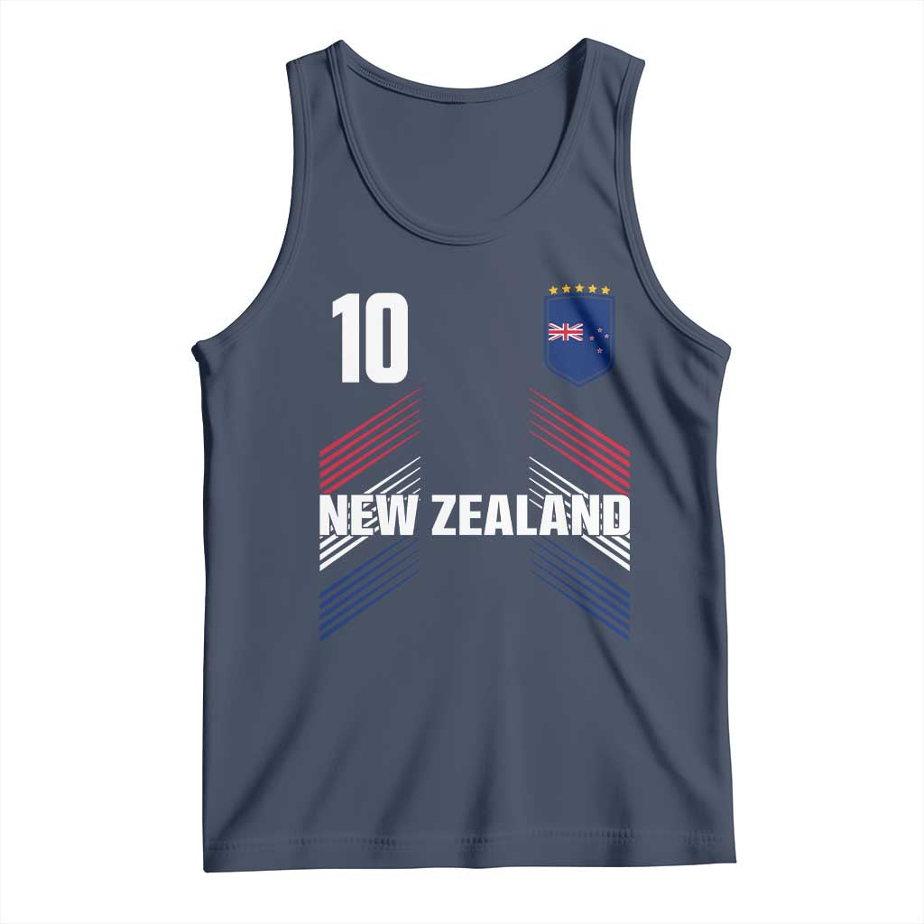 New Zealand Soccer Sports Graphic Number 10 Jersey Style Tank Top Proud Kiwis Football Fans Game Day Pride