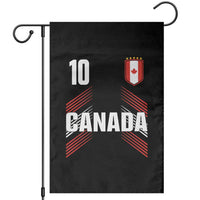 Canada Soccer Sports Graphic Number 10 Jersey Style Garden Flag Proud Canadian Football Fans Game Day Pride