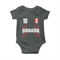 Canada Soccer Sports Graphic Number 10 Jersey Style Baby Onesie Proud Canadian Football Fans Game Day Pride