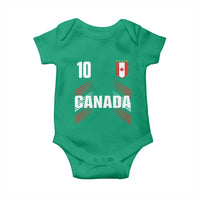 Canada Soccer Sports Graphic Number 10 Jersey Style Baby Onesie Proud Canadian Football Fans Game Day Pride