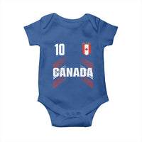 Canada Soccer Sports Graphic Number 10 Jersey Style Baby Onesie Proud Canadian Football Fans Game Day Pride