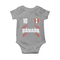 Canada Soccer Sports Graphic Number 10 Jersey Style Baby Onesie Proud Canadian Football Fans Game Day Pride