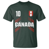 Canada Soccer Sports Graphic Number 10 Jersey Style T Shirt Proud Canadian Football Fans Game Day Pride