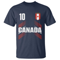 Canada Soccer Sports Graphic Number 10 Jersey Style T Shirt Proud Canadian Football Fans Game Day Pride