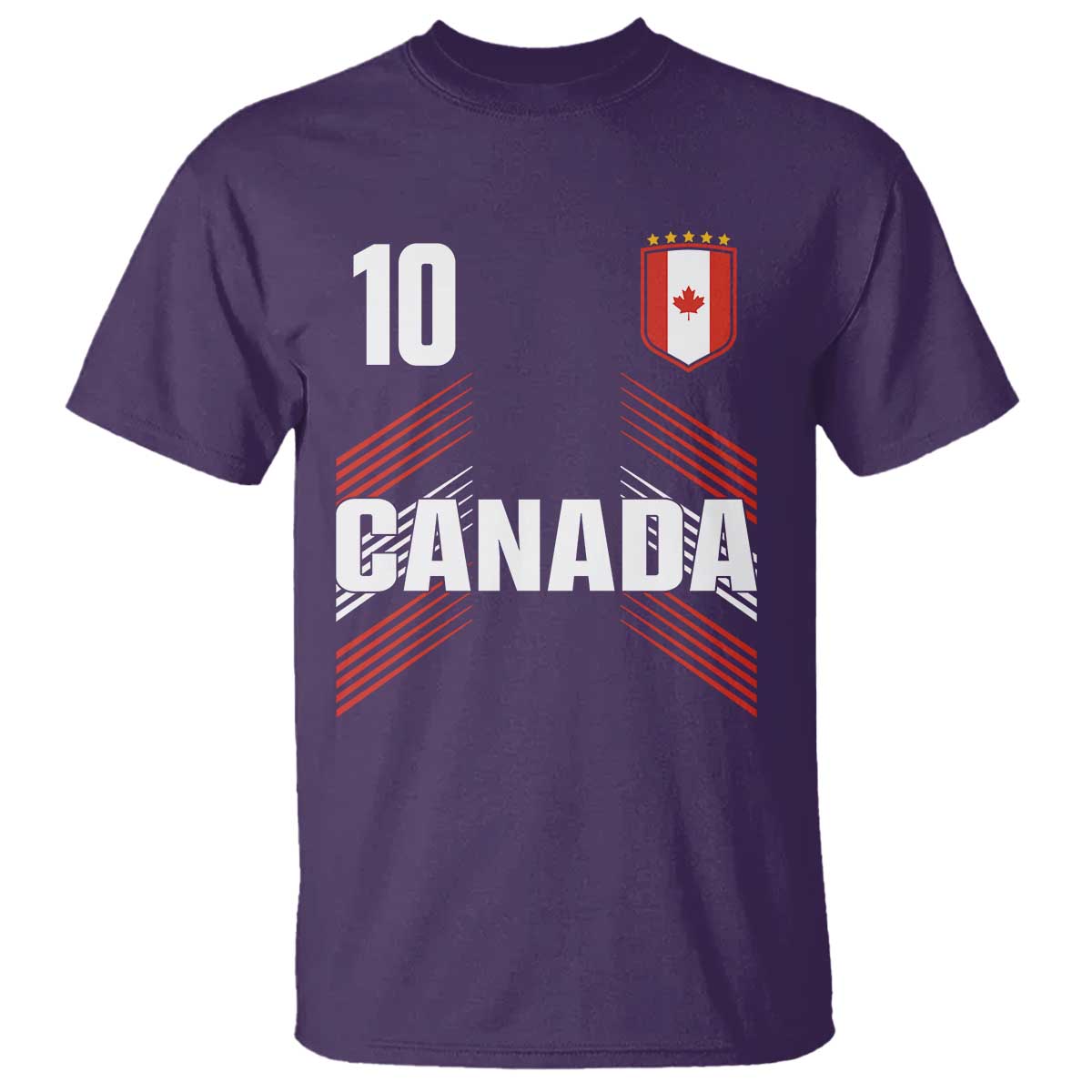 Canada Soccer Sports Graphic Number 10 Jersey Style T Shirt Proud Canadian Football Fans Game Day Pride