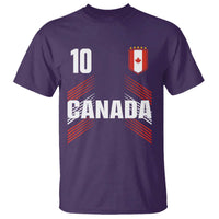 Canada Soccer Sports Graphic Number 10 Jersey Style T Shirt Proud Canadian Football Fans Game Day Pride