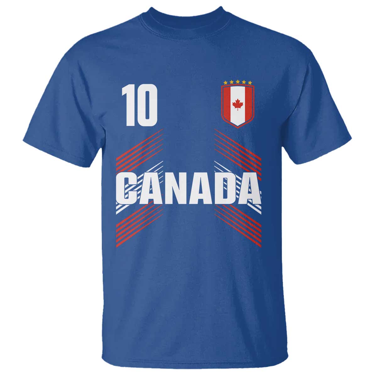 Canada Soccer Sports Graphic Number 10 Jersey Style T Shirt Proud Canadian Football Fans Game Day Pride