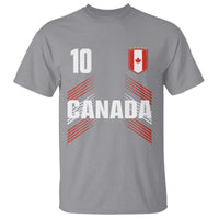 Canada Soccer Sports Graphic Number 10 Jersey Style T Shirt Proud Canadian Football Fans Game Day Pride