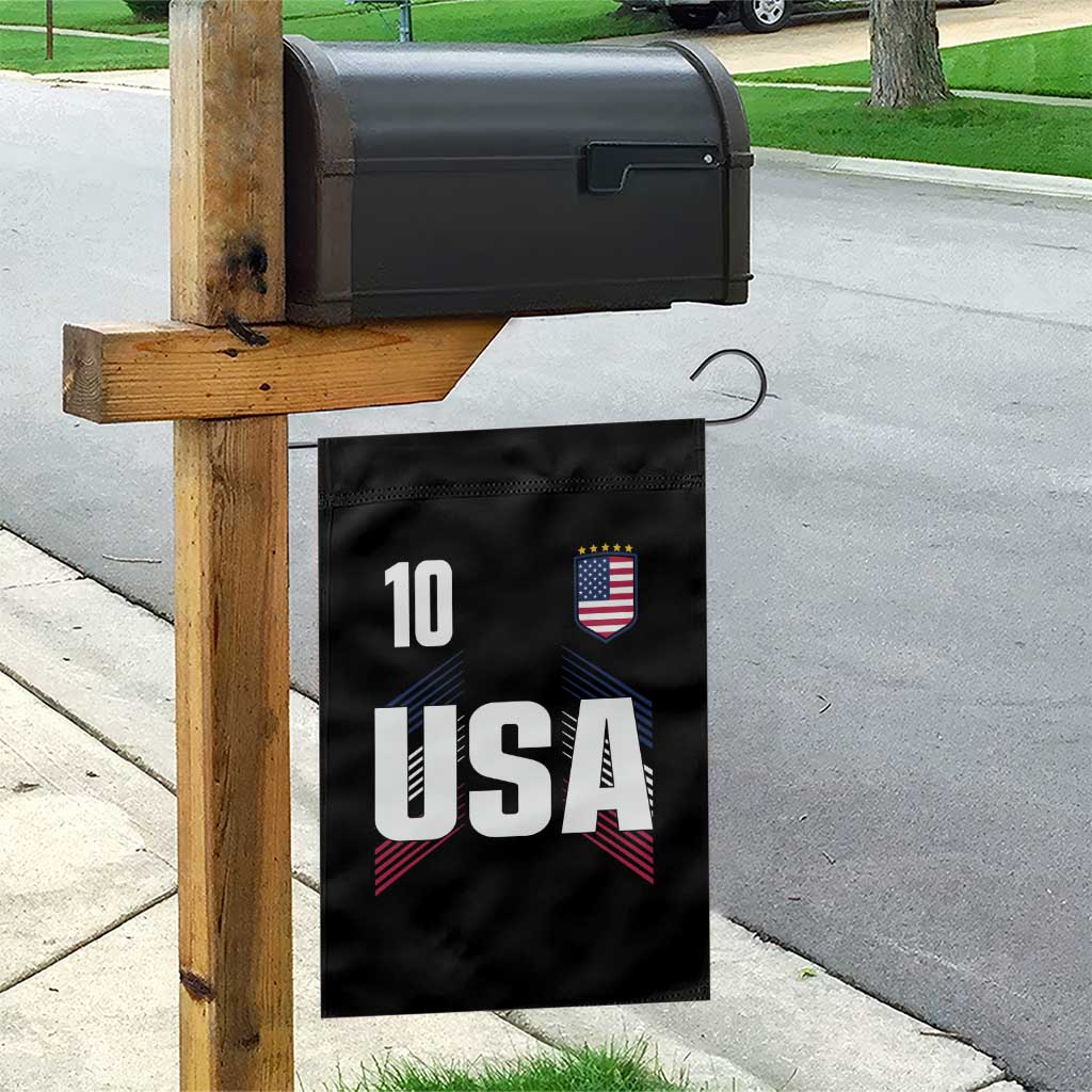 USA Soccer Sports Graphic Number 10 Jersey Style Garden Flag Proud Fans Game Day Pride