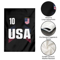 USA Soccer Sports Graphic Number 10 Jersey Style Garden Flag Proud Fans Game Day Pride