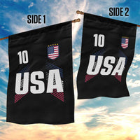 USA Soccer Sports Graphic Number 10 Jersey Style Garden Flag Proud Fans Game Day Pride