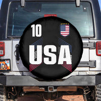 USA Soccer Sports Graphic Number 10 Jersey Style Spare Tire Cover Proud Fans Game Day Pride