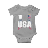 USA Soccer Sports Graphic Number 10 Jersey Style Baby Onesie Proud Fans Game Day Pride