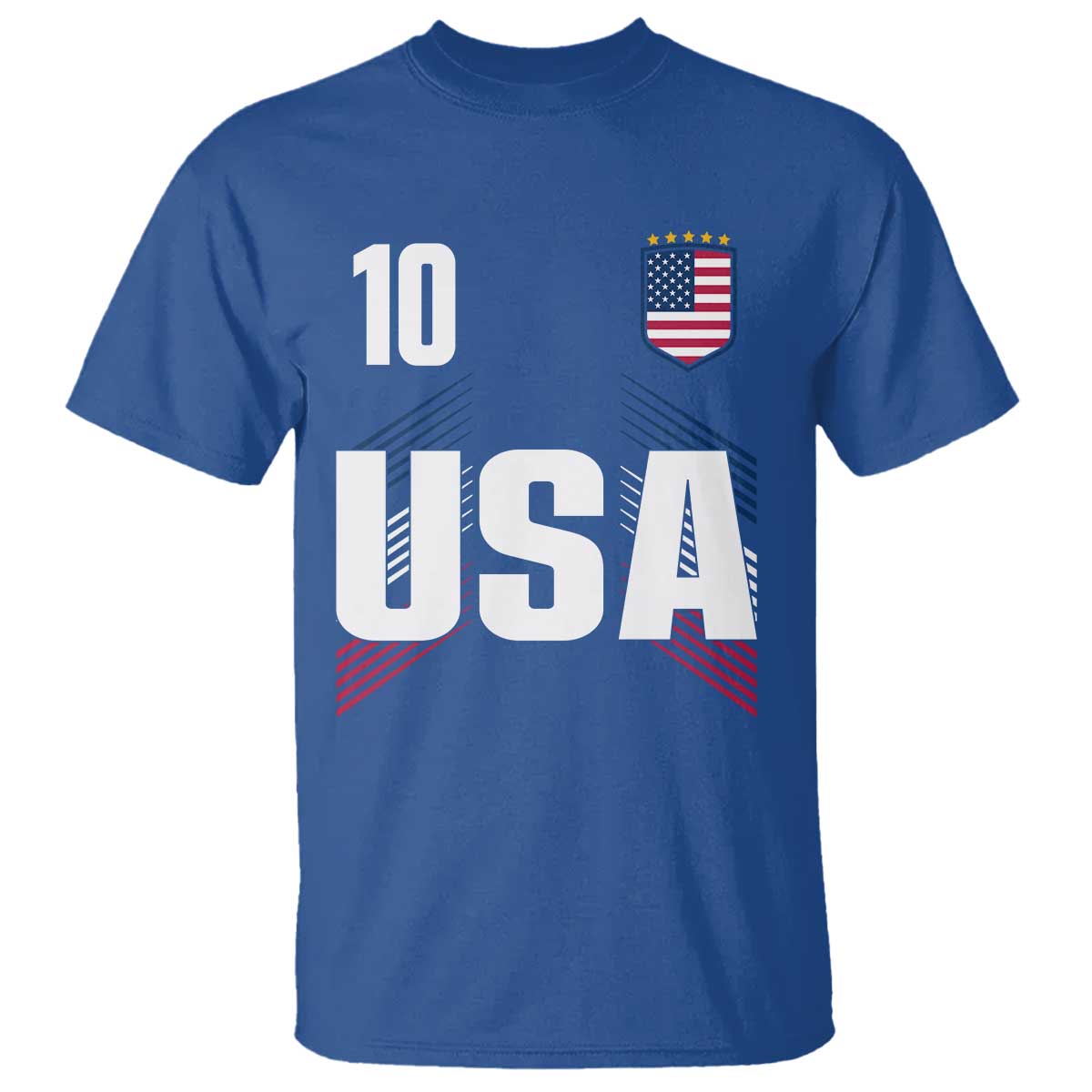 USA Soccer Sports Graphic Number 10 Jersey Style T Shirt Proud Fans Game Day Pride