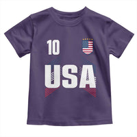USA Soccer Sports Graphic Number 10 Jersey Style Toddler T Shirt Proud Fans Game Day Pride