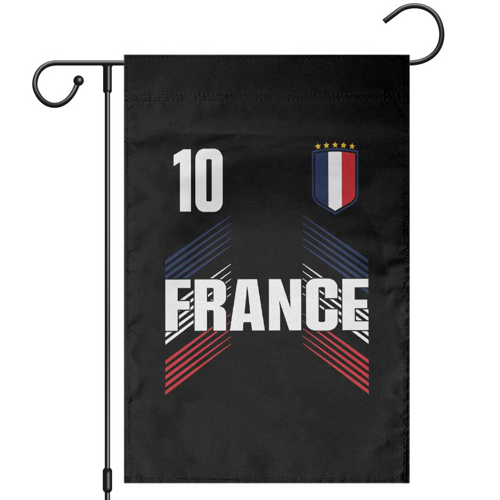 France Soccer Sports Graphic Number 10 Jersey Style Garden Flag Proud French Football Fans Game Day Pride