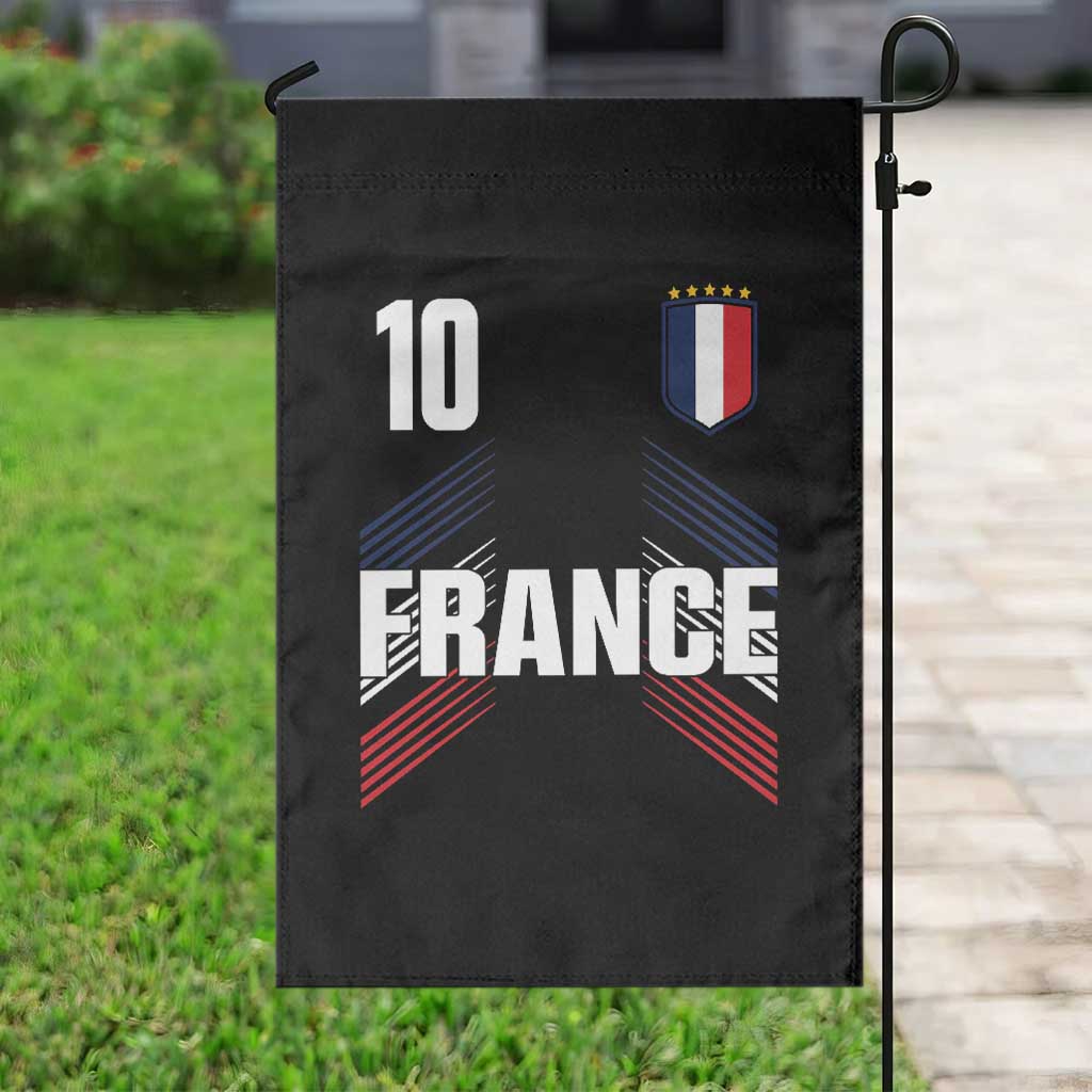 France Soccer Sports Graphic Number 10 Jersey Style Garden Flag Proud French Football Fans Game Day Pride
