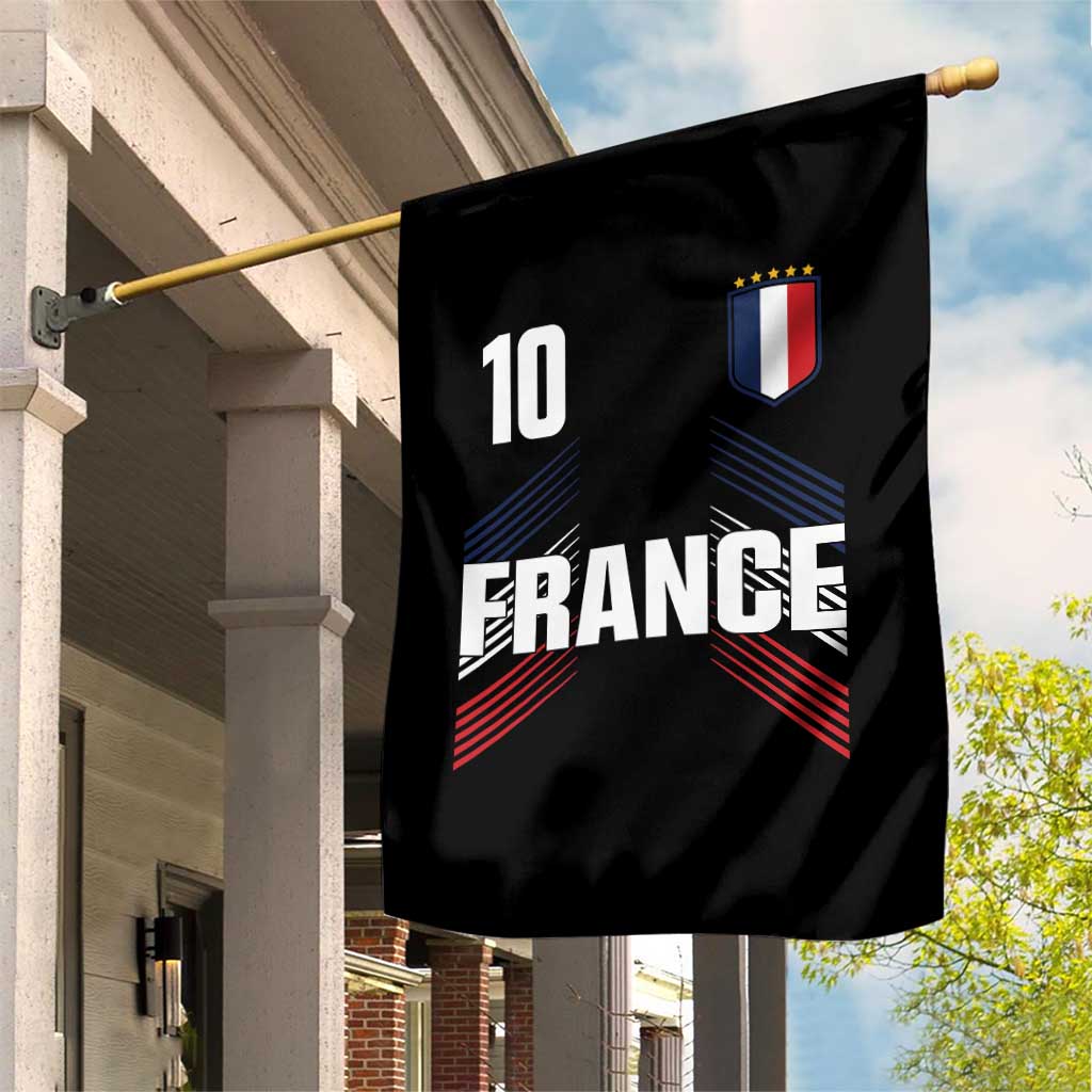 France Soccer Sports Graphic Number 10 Jersey Style Garden Flag Proud French Football Fans Game Day Pride