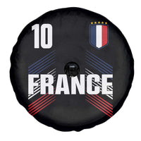 France Soccer Sports Graphic Number 10 Jersey Style Spare Tire Cover Proud French Football Fans Game Day Pride