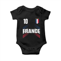 France Soccer Sports Graphic Number 10 Jersey Style Baby Onesie Proud French Football Fans Game Day Pride