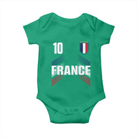France Soccer Sports Graphic Number 10 Jersey Style Baby Onesie Proud French Football Fans Game Day Pride