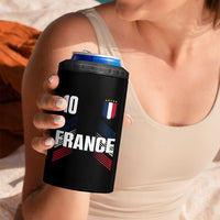 France Soccer Sports Graphic Number 10 Jersey Style 4 in 1 Can Cooler Tumbler Proud French Football Fans Game Day Pride