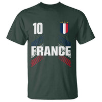 France Soccer Sports Graphic Number 10 Jersey Style T Shirt Proud French Football Fans Game Day Pride