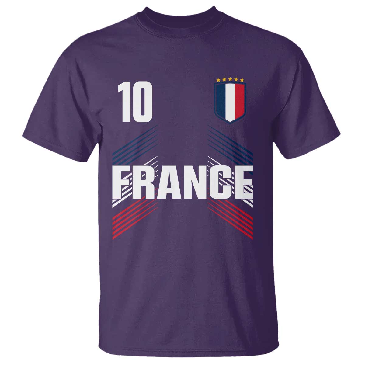 France Soccer Sports Graphic Number 10 Jersey Style T Shirt Proud French Football Fans Game Day Pride