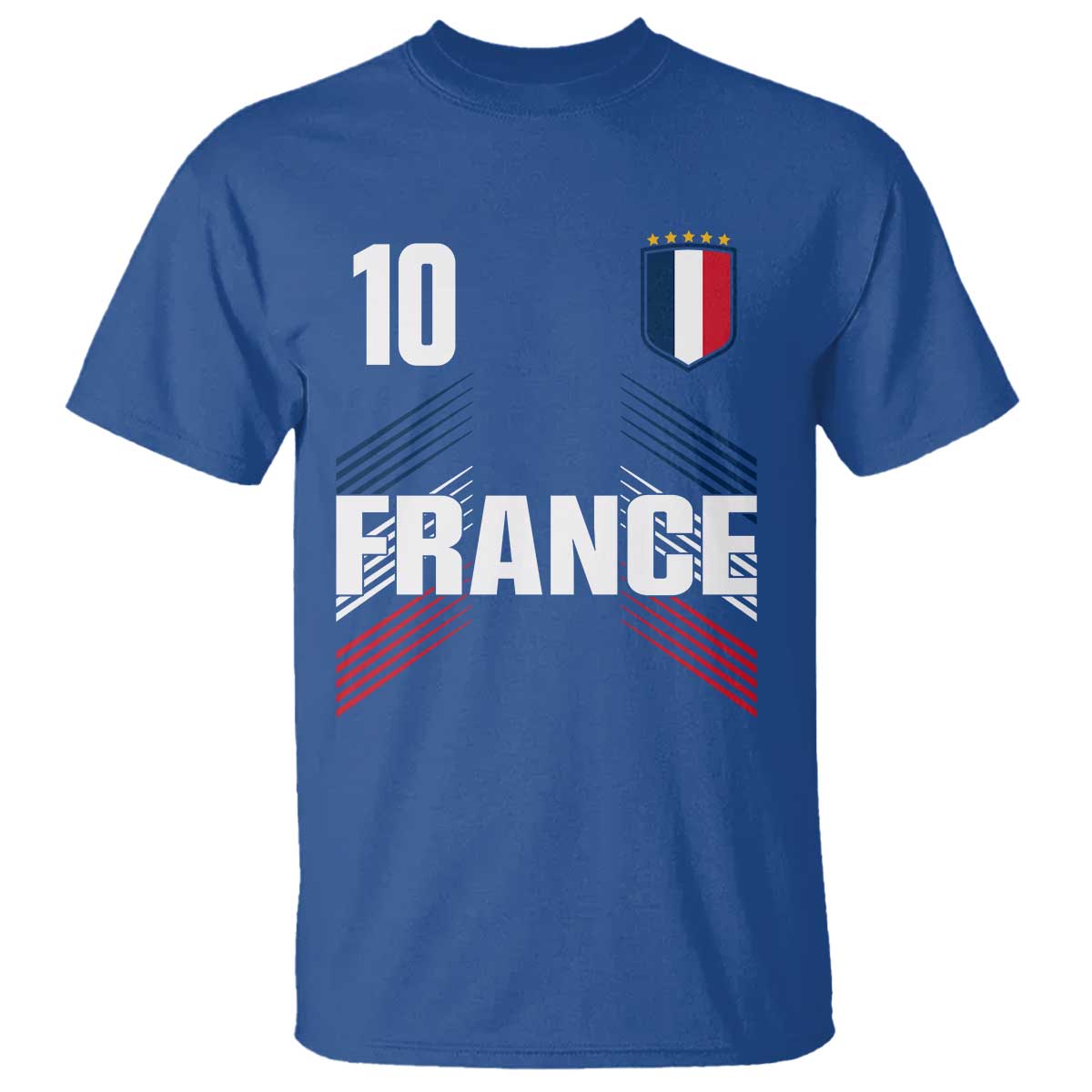 France Soccer Sports Graphic Number 10 Jersey Style T Shirt Proud French Football Fans Game Day Pride
