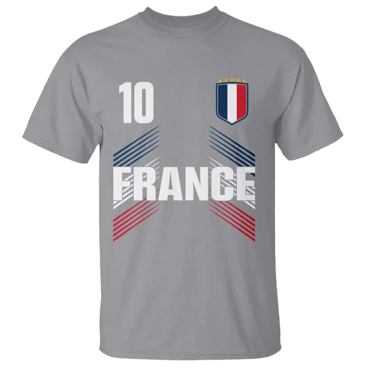France Soccer Sports Graphic Number 10 Jersey Style T Shirt Proud French Football Fans Game Day Pride