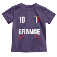 France Soccer Sports Graphic Number 10 Jersey Style Toddler T Shirt Proud French Football Fans Game Day Pride