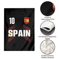 Spain Soccer Sports Graphic Number 10 Jersey Style Garden Flag Proud Spanish Football Fans Game Day Pride