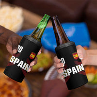 Spain Soccer Sports Graphic Number 10 Jersey Style 4 in 1 Can Cooler Tumbler Proud Spanish Football Fans Game Day Pride