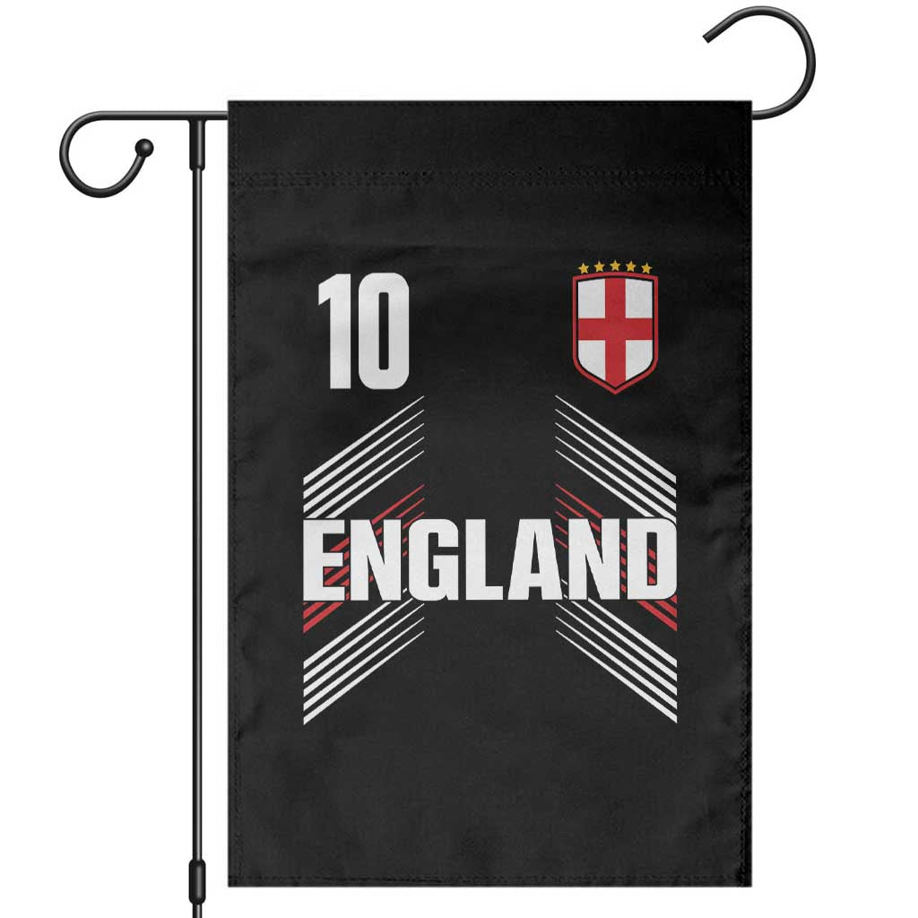 England Soccer Sports Graphic Number 10 Jersey Style Garden Flag Proud St George Cross Football Fans Game Day Pride