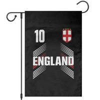 England Soccer Sports Graphic Number 10 Jersey Style Garden Flag Proud St George Cross Football Fans Game Day Pride