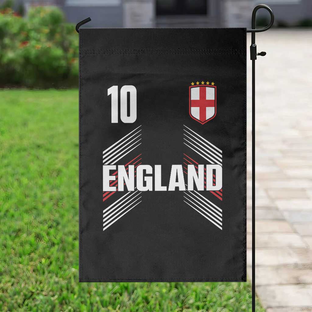 England Soccer Sports Graphic Number 10 Jersey Style Garden Flag Proud St George Cross Football Fans Game Day Pride