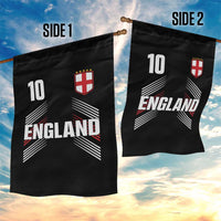 England Soccer Sports Graphic Number 10 Jersey Style Garden Flag Proud St George Cross Football Fans Game Day Pride