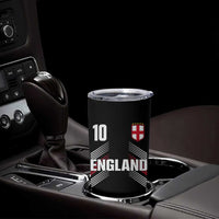 England Soccer Sports Graphic Number 10 Jersey Style Tumbler Cup Proud St George Cross Football Fans Game Day Pride