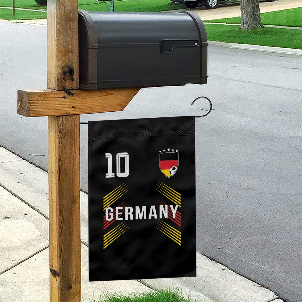 Germany Soccer Sports Graphic Number 10 Jersey Style Garden Flag Proud German Football Fans Game Day Pride