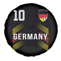 Germany Soccer Sports Graphic Number 10 Jersey Style Spare Tire Cover Proud German Football Fans Game Day Pride