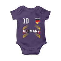 Germany Soccer Sports Graphic Number 10 Jersey Style Baby Onesie Proud German Football Fans Game Day Pride