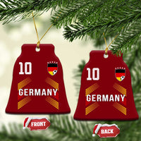 Germany Soccer Sports Graphic Number 10 Jersey Style Ceramic Ornament Proud German Football Fans Game Day Pride