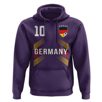 Germany Soccer Sports Graphic Number 10 Jersey Style Hoodie Proud German Football Fans Game Day Pride